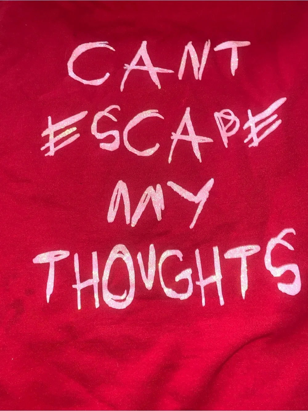 Beware! red pullover